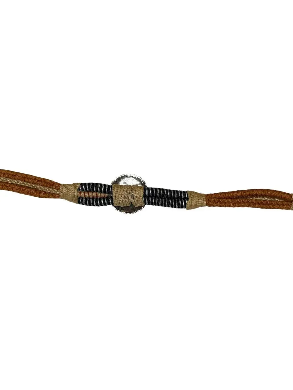 Handcrafted Leathercraft Accessory Belt Turquoise Accent - Picture 6 of 7